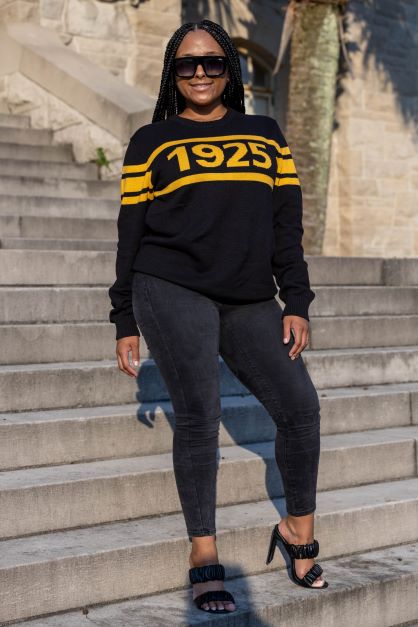 Black hotsell yellow sweater