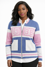 The Motto- Jack and Jill of America Zip Up Sweater